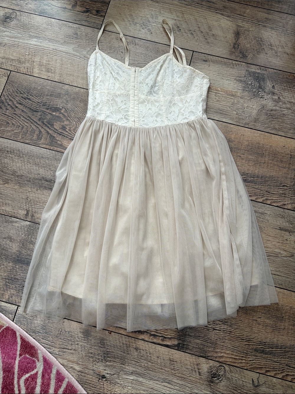Summer Fairy Dress! AE  Cream Lace Bodice Tulle Dress
